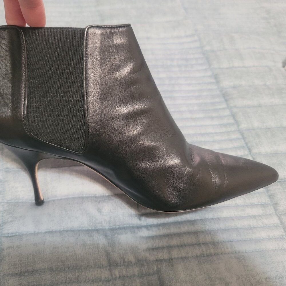 Manolo Blahnik Dildi Pointed Toe Ankle Boot - image 3